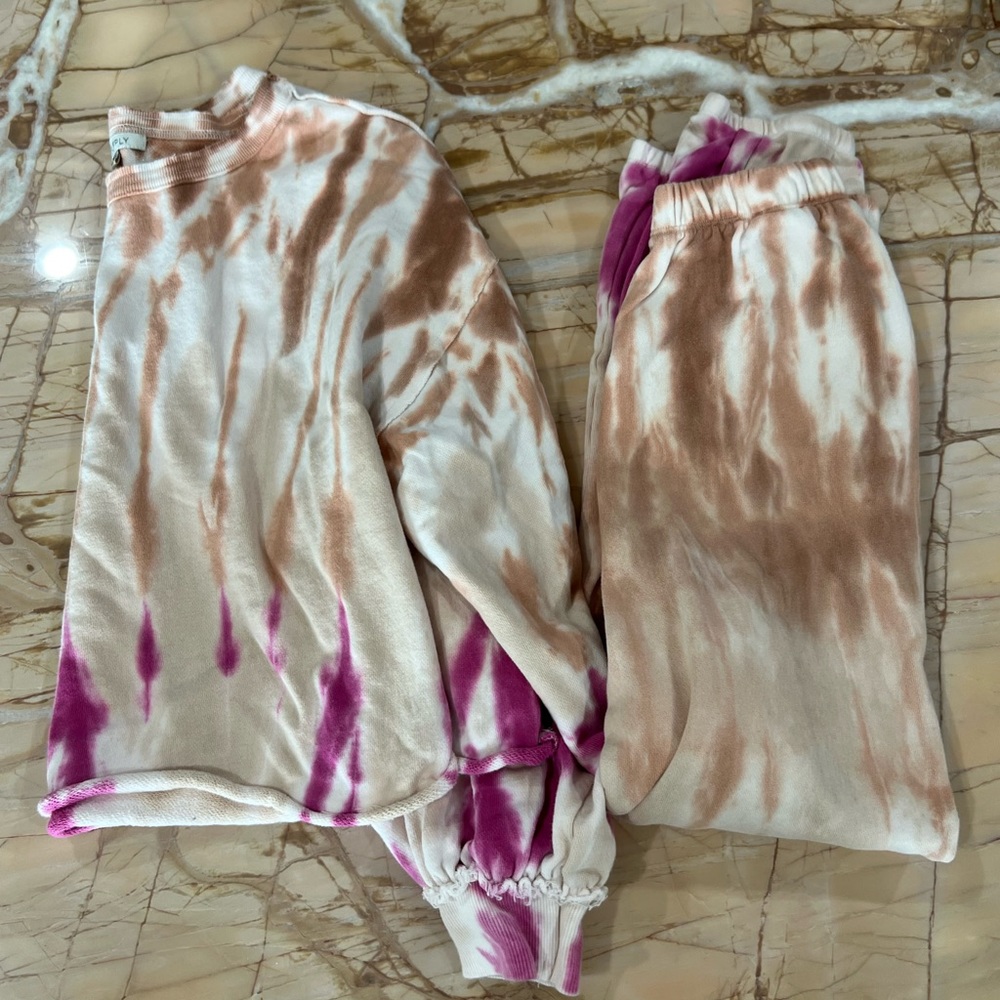 Z supply tie dye sweat set